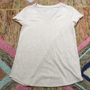 Mossimo target cream v neck t shirt